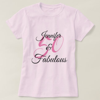 T-shirt 50 et fabuleux fête d'anniversaire personnalisée