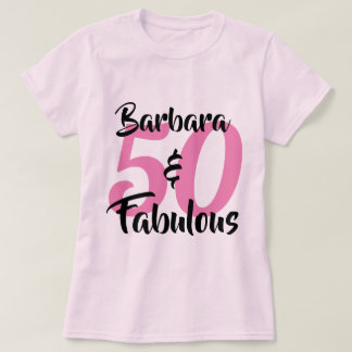 T-shirt 50 et fabuleux fête d'anniversaire personnalisée