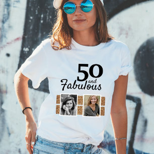 T-shirt 50 et Fabulous Gold Parties scintillant 2 Photo 50