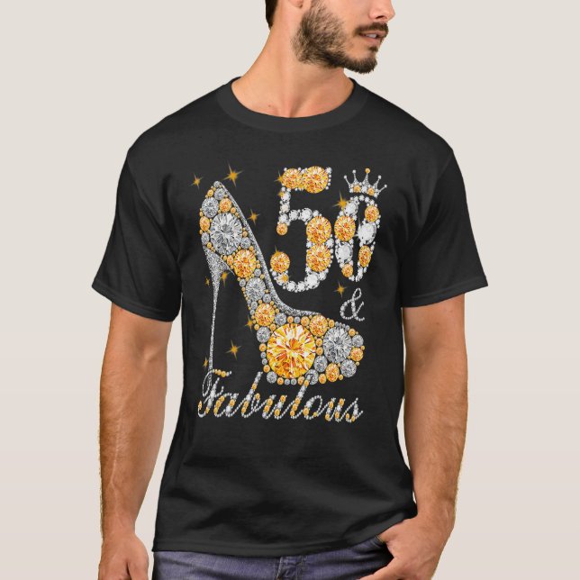T-shirt 50 & Fabuleux 50 ans 50e anniversaire Diamant C (Devant)
