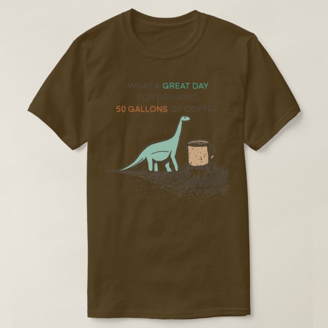 T-shirt 50 Gallons de café (Design devant)