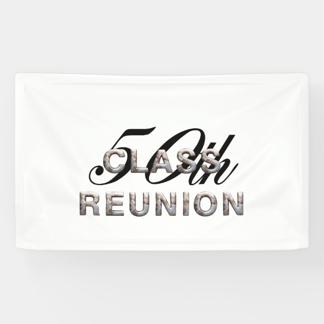 T-SHIRT 50. Klassen-Wiedersehen Banner (Horizontal)