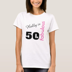 T-shirt 50 personnalisés et cinquantième anniversaire