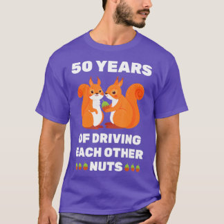 T-shirt 50e 50e Anniversaire Mariage drôle Couple pour H