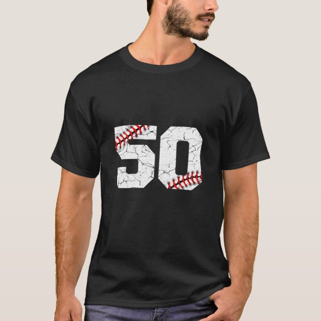 T-shirt 50E Anniversaire 50 Ans Baseball Anniversaire Drôl (Devant)