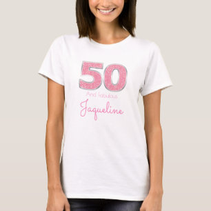 T-shirt 50e anniversaire 50 et fabuleuse Parties scintilla