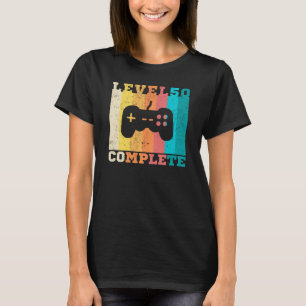 T-shirt 50e anniversaire / Anniversaire Niveau 50 achevé