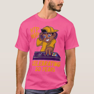 T-shirt 50E Anniversaire Black History Dj Dance Rapper Hip