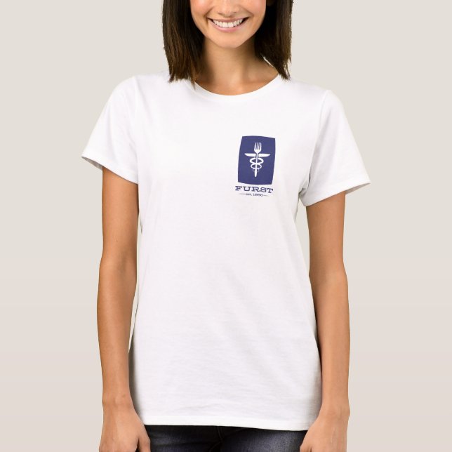 T-shirt 50e anniversaire - Bleu féminin (Devant)