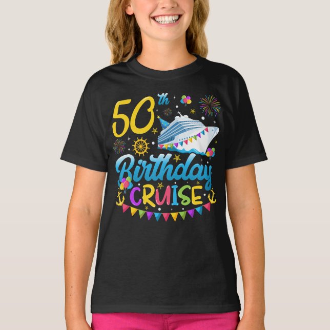 T-shirt 50e anniversaire Croisière B-Day Fille (Devant)