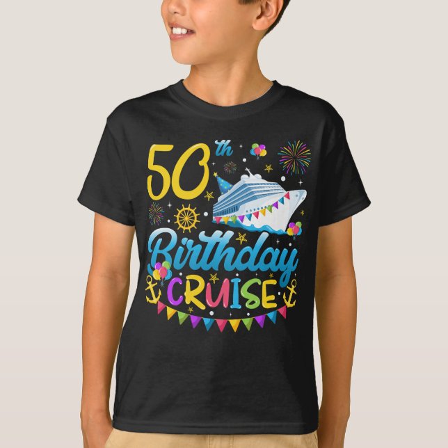 T-shirt 50e anniversaire Croisière B-Day Party Boy (Devant)