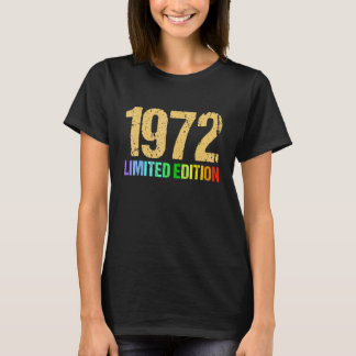 T-shirt 50e anniversaire Dames Gents 50 ans Vintage 1972
