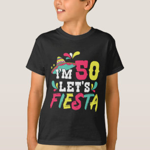 T-shirt 50e anniversaire de la fête mexicaine Je suis 50 F