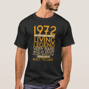 T-shirt 50e anniversaire de la légende de la vie 1972