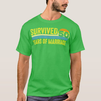T-shirt 50e anniversaire de Mariage drôle mari épouse coup