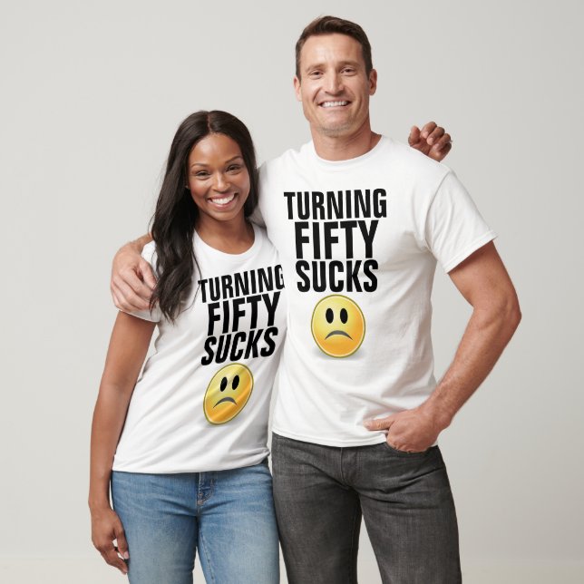 T-shirt 50e Anniversaire drôles T-shirts, Turning cinquant (Unisexe)