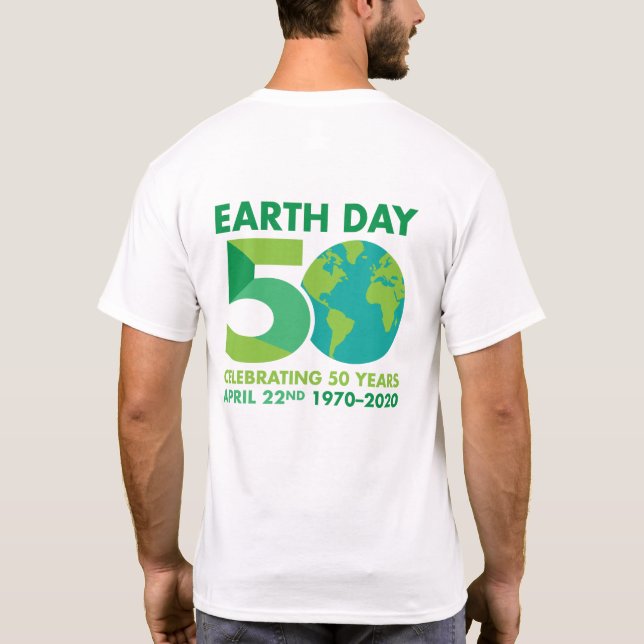 T-shirt 50e anniversaire du Jour de l'terre 1970-2020 T-sh (Dos)