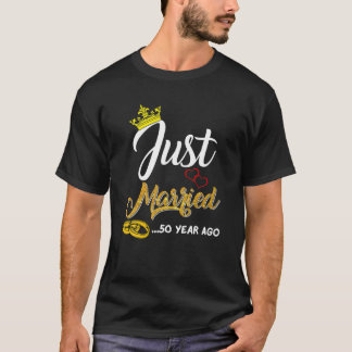 T-shirt 50E Anniversaire Du Mariage Marié Il Y A 50 Ans