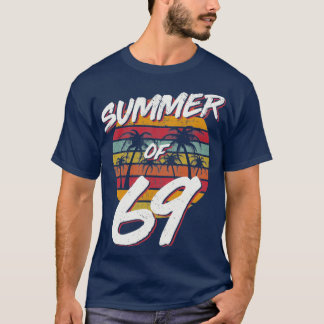 T-shirt 50e anniversaire Eté de 69 Cadeau Maman Papa