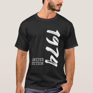T-shirt 50e anniversaire Homme femme 50 ans 1974 Décor F