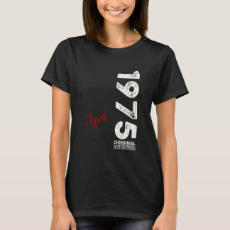 T-shirt 50e anniversaire Homme Original Avril 1975 50 ans