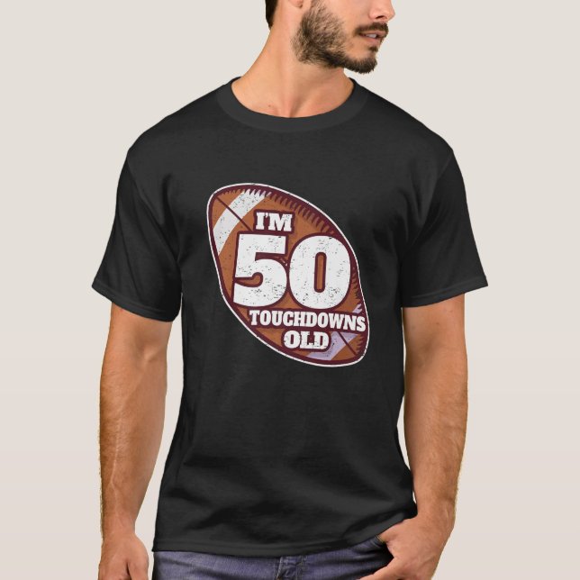 T-shirt 50E Anniversaire Joueur Américain De Football 50 A (Devant)