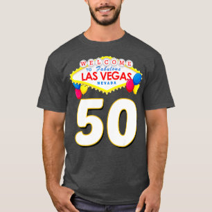 T-shirt 50e anniversaire Las Vegas Fabuleux 50 ans