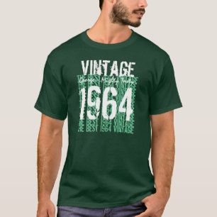 T-shirt 50e anniversaire Meilleur cadeau 1964 Vintage V007