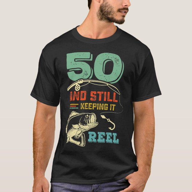 T-shirt 50e anniversaire pêche 50 pêcheurs (Devant)