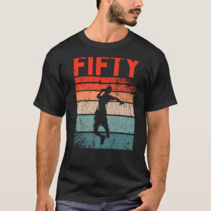 T-shirt 50e anniversaire Retro Badminton 50 ans Homme Wom