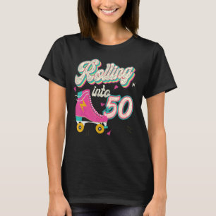 T-shirt 50e anniversaire Roller Skates rouler en 50 ans