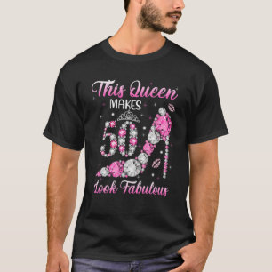 T-shirt 50E Anniversaire S Pour Femmes Reines 1972 Diamant
