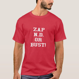 T-shirt 50e anniversaire Zap to N.D. ou Bust Reproduction