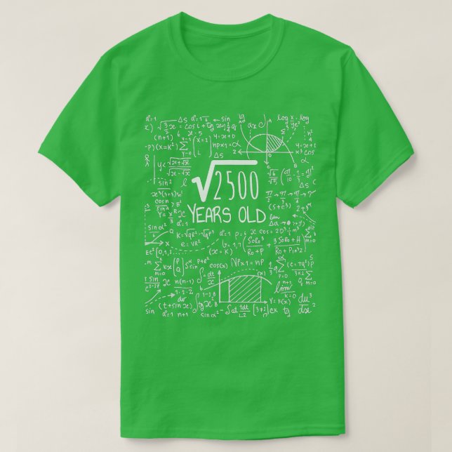 T-shirt 50e anniversairePiazza Racine de 2500 50 ans (Design devant)