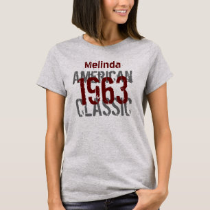 T-shirt 50e cadeau d'anniversaire 1963 American Classic
