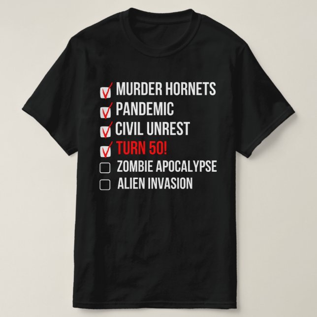 T-shirt 50e cadeau d'anniversaire - 50 ans - Funny 2020 (Design devant)