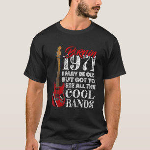 T-shirt 50ème Anniversaire Né En 1971 I Guitare Électrique
