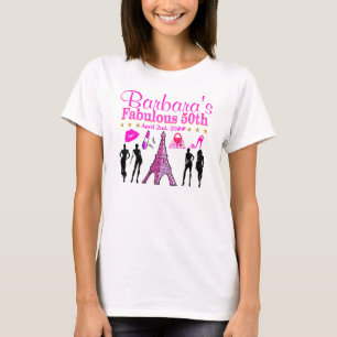 T-SHIRT 50ÈME ET FABULEUX PERSONNALISÉ PARIS T SHIRT