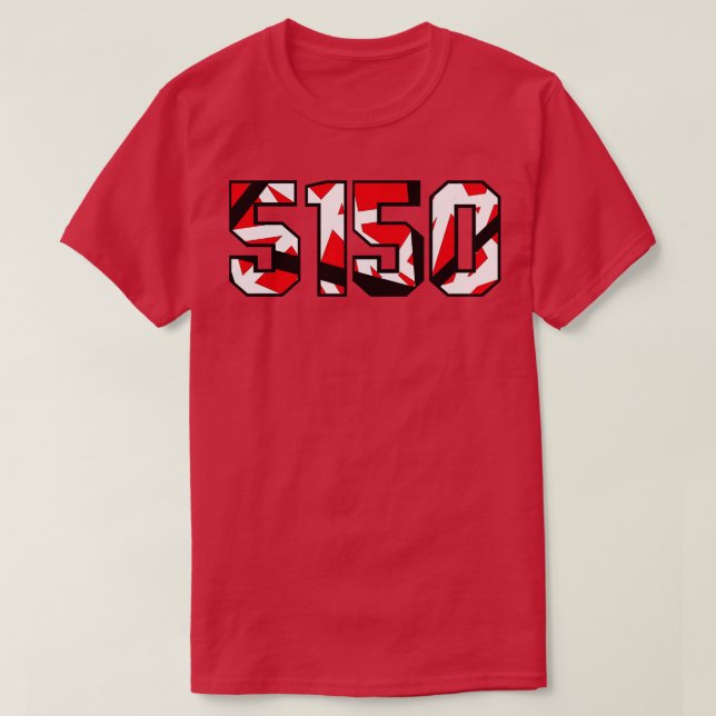 T-shirt 5150 E V H Illustration inspirée de la guitare TSh (Design devant)