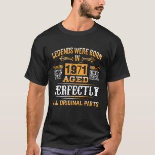 T-shirt 51Cadeau Anniversaire Légende Vintage Née En 1971 