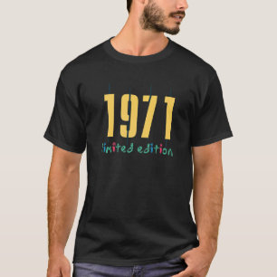 T-shirt 51e anniversaire Dames Mens 51 ans 1971 25