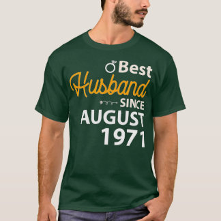 T-shirt 51e anniversaire du Mariage Mari depuis août 1971