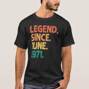 T-shirt 51e anniversaire Légende depuis juin 1971 51 ans