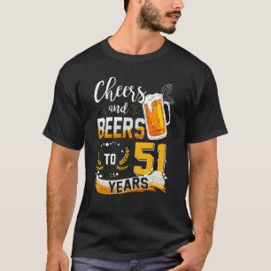 T-shirt 51E Anniversaire Soeurs Et Bières À 51 Ans Né En
