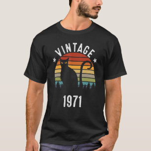 T-shirt 51e anniversaire Vintage 1971 51 ans