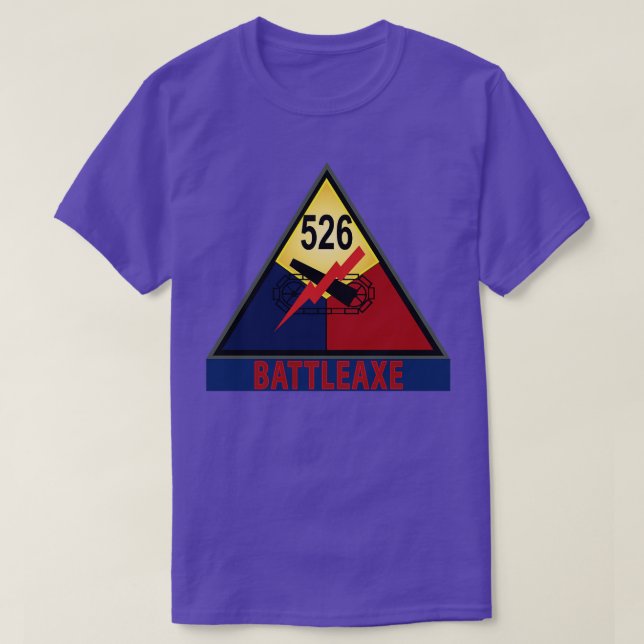 T-shirt 526e Bataillon d'infanterie blindée BATTLEAX SSI (Design devant)