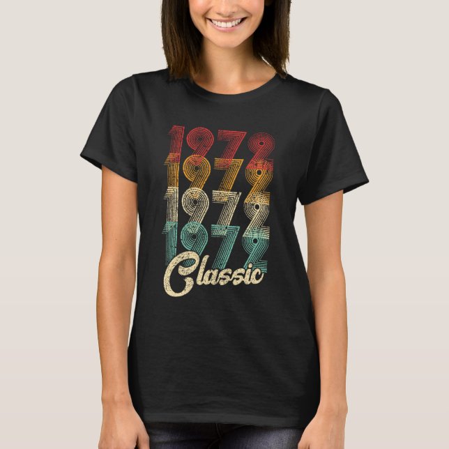 T-shirt 52e anniversaire Cadeau classique 1972 52 ans (Devant)
