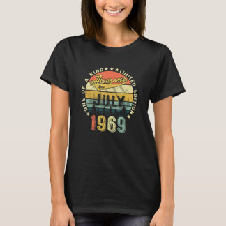T-shirt 52e anniversaire Décorations Juin 1969 Hommes Femm