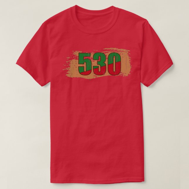 T-shirt 530 California Area Code1 (Design devant)