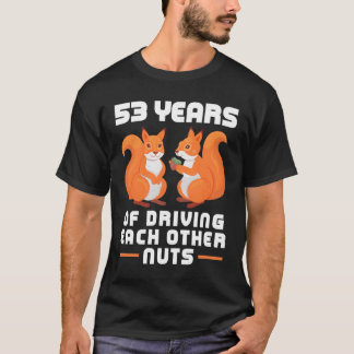 T-shirt 53 ans d'amitié à rendre mutuellement fous